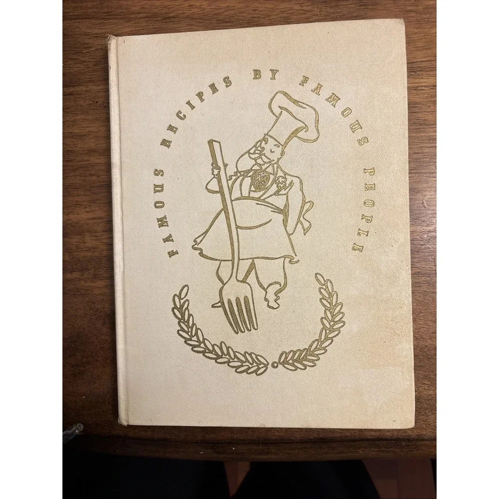 Vintage Famous Recipes by Famous People 1940‎ Walt Disney J Edgar Hoover Plus